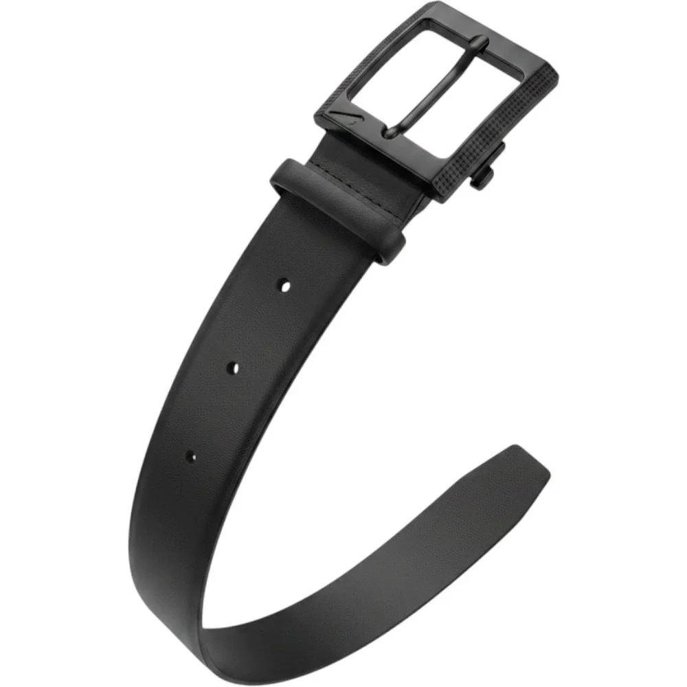 Nike Golf Belt Men Large 38-40 Black Brown Good Synthetic Leather